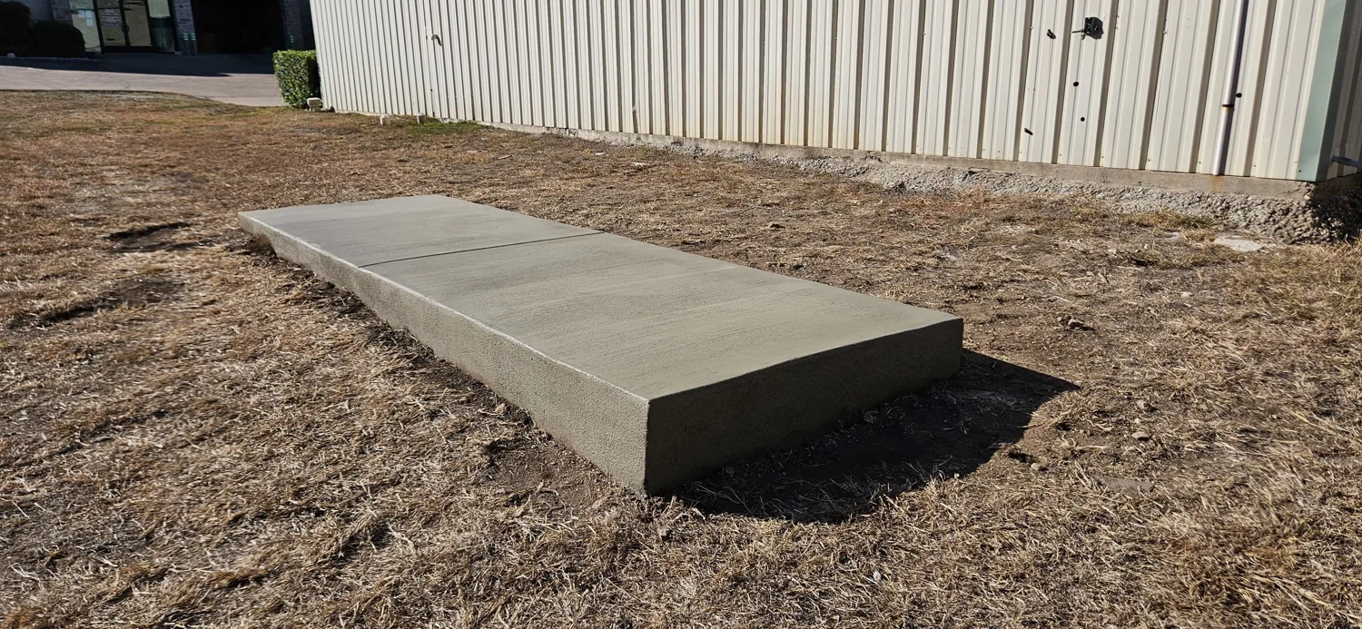 A purpose-built equipment slab by Lucky&rsquo;s Concrete in Hialeah